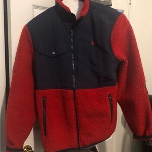 Red and Navy Fleece Jacket